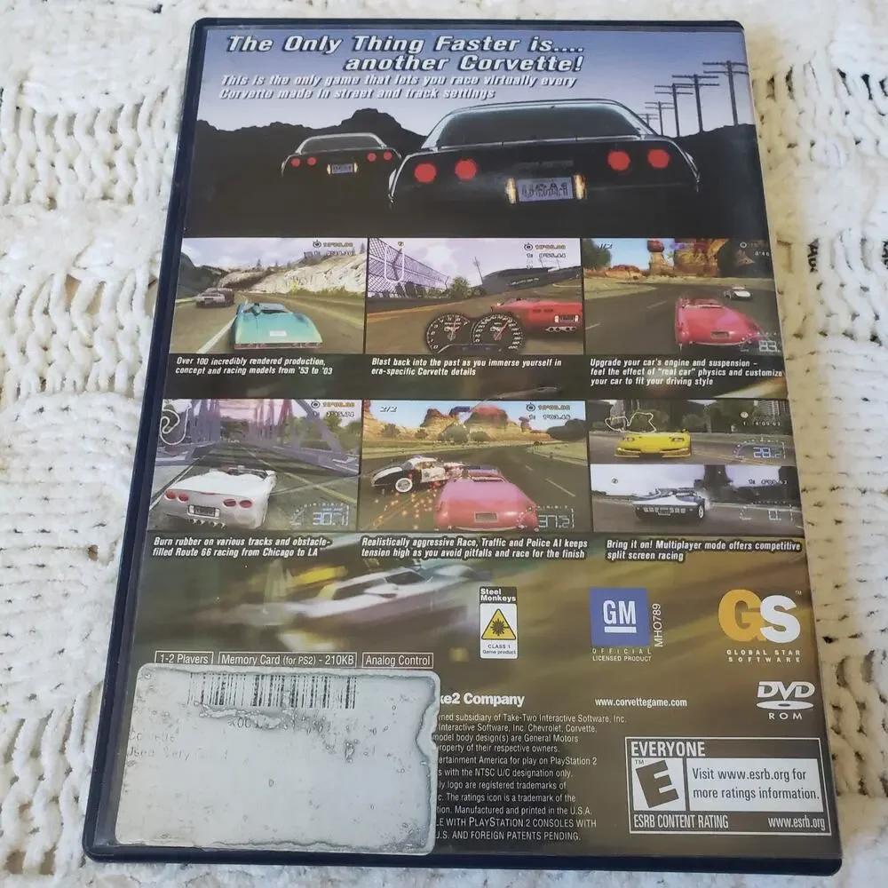 Sony PS2 Bundle Of 3 Racing Games: Gran‎ Turismo 3, Corvette, R:Racing Evolution